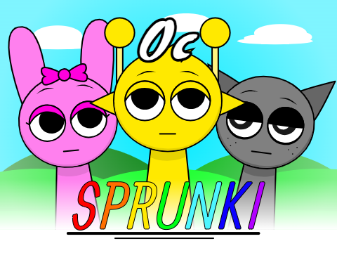 Sprunki, mas com os oc's das pessoas + o meu oc assustador!